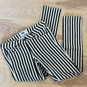 PAIGE Denim Jeans in Railroad Stripe
